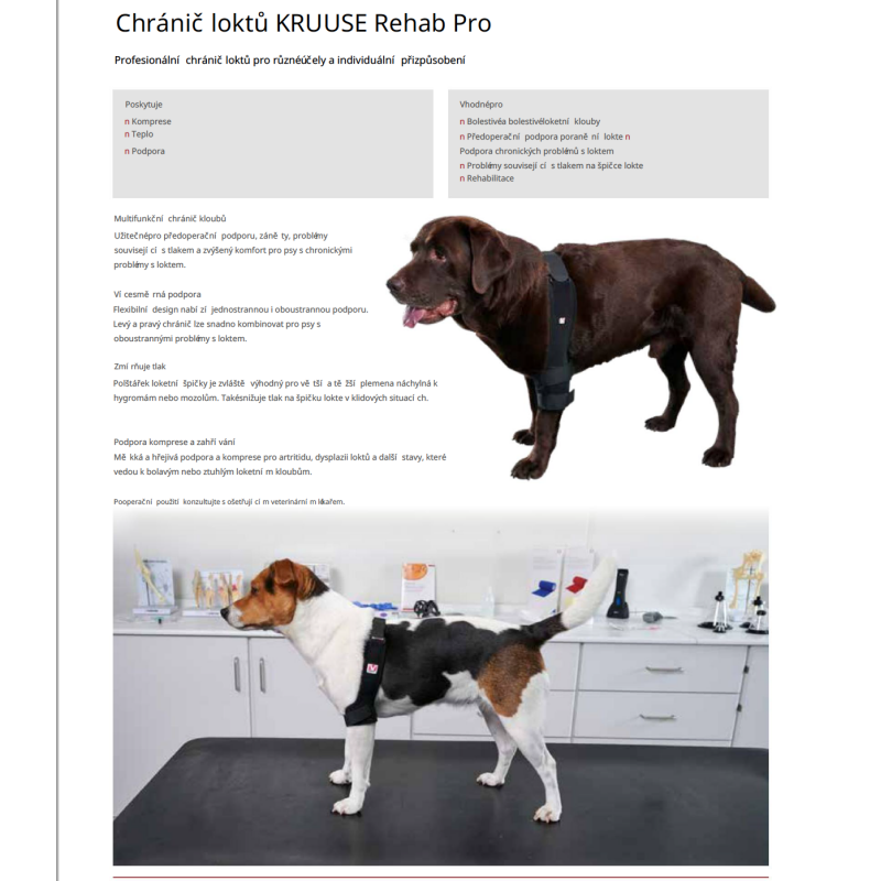 Chránič loktů pro rehab Kruuse
